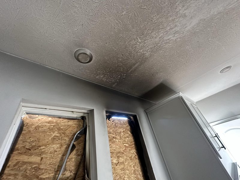 Soot and smoke damage cleanup