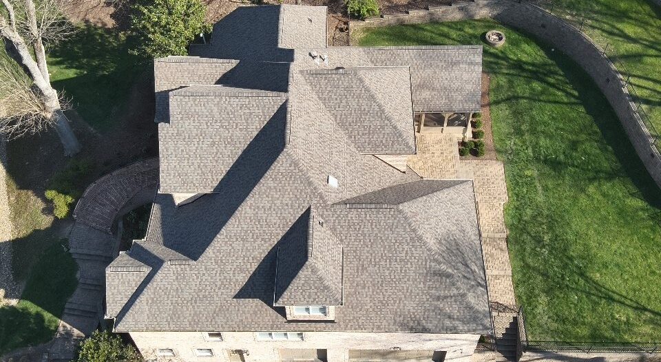 Professional roofing project