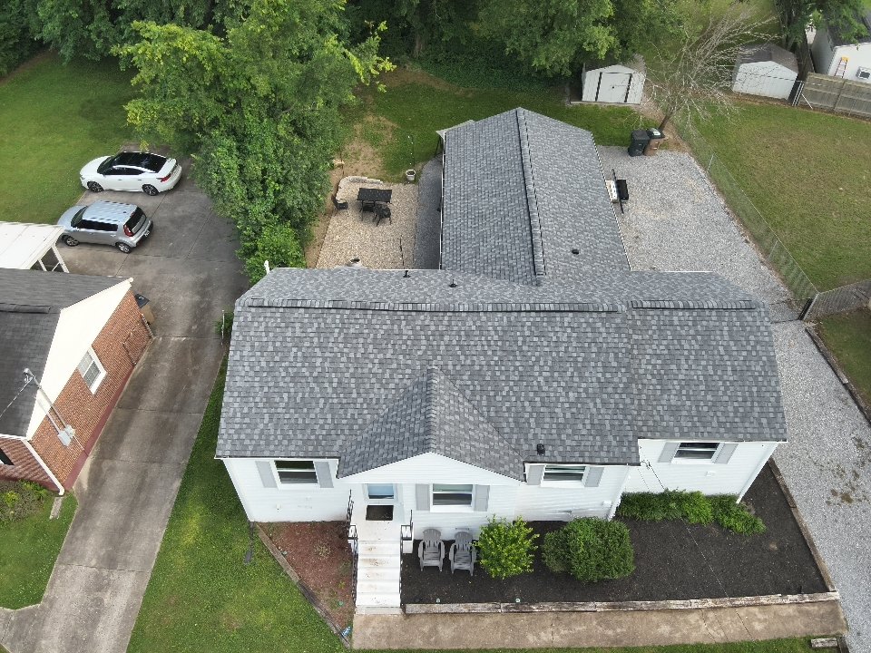 Professional roofing project