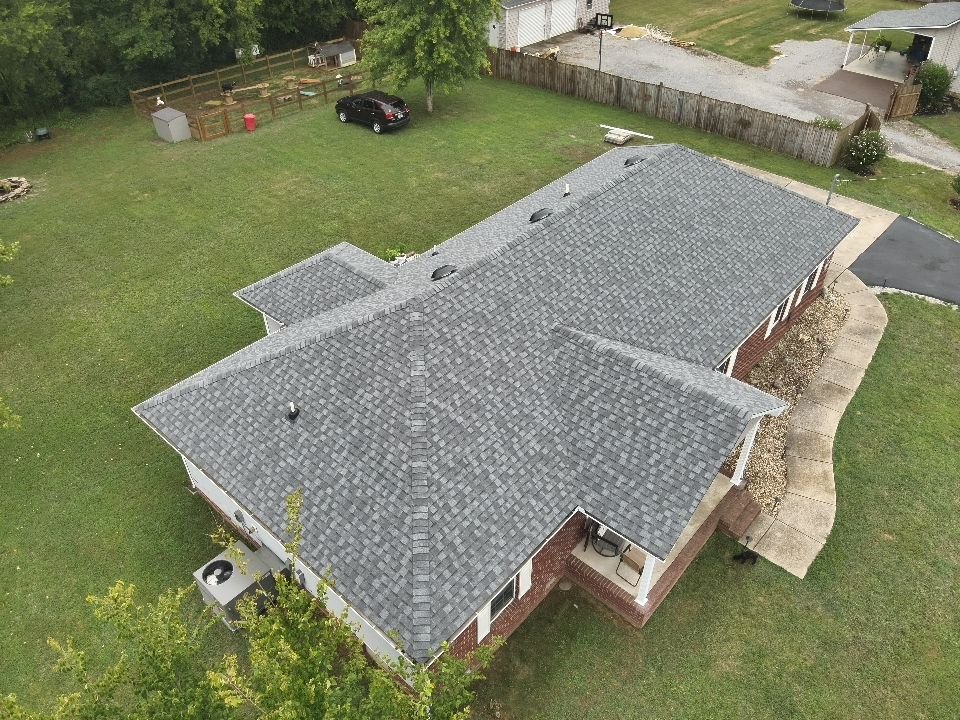 Professional roofing project