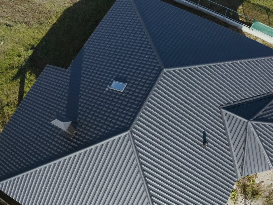 Metal tile roofing installation