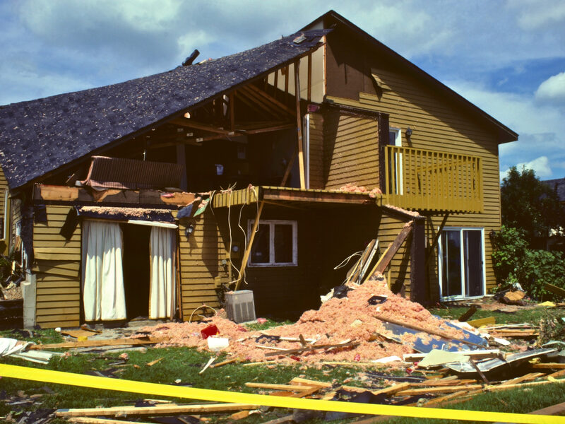 Wind damage to residential property